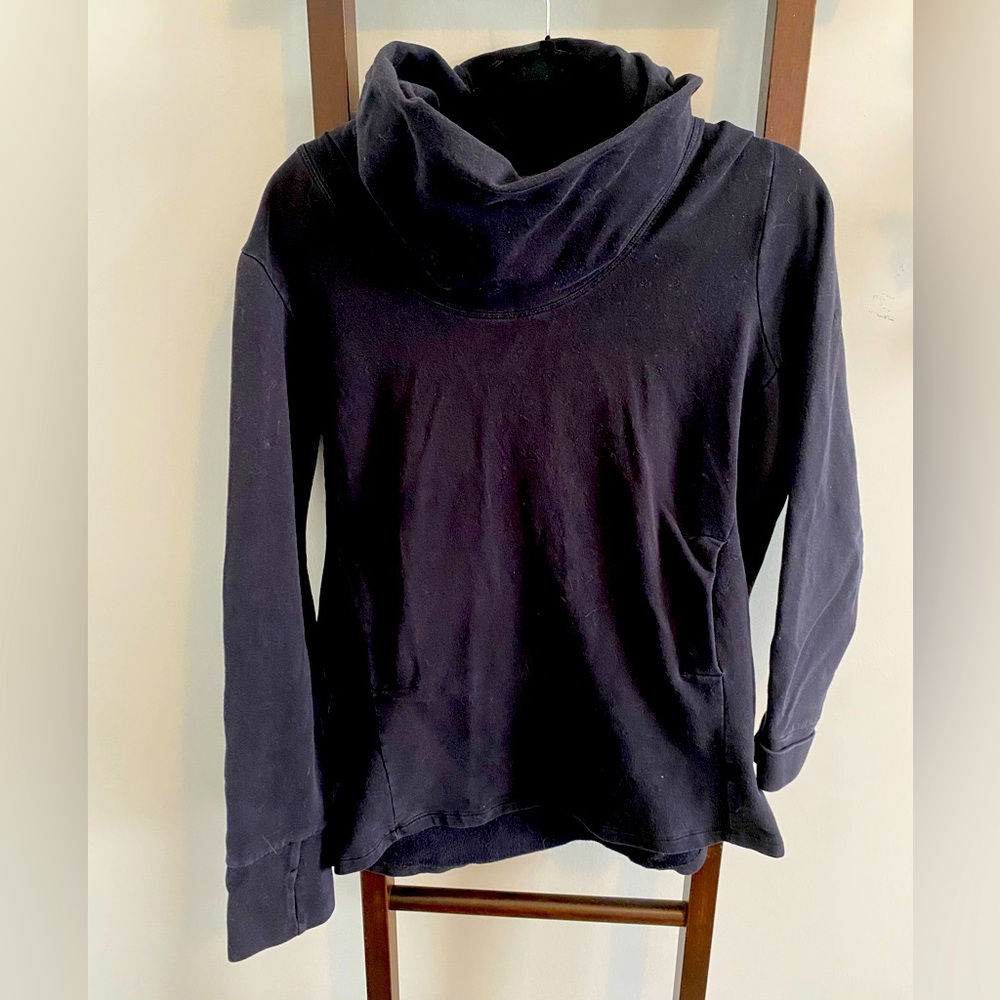 FIG MOCK TURTLE NECK SWEATER WITH POCKETS
